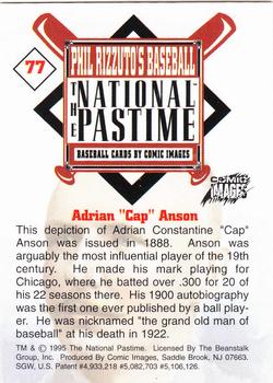 1995 Comic Images Phil Rizzuto's Baseball: The National Pastime #77 Cap Anson Back