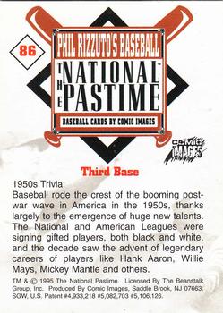 1995 Comic Images Phil Rizzuto's Baseball: The National Pastime #86 Third Base Back