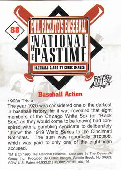1995 Comic Images Phil Rizzuto's Baseball: The National Pastime #88 Baseball Action Back
