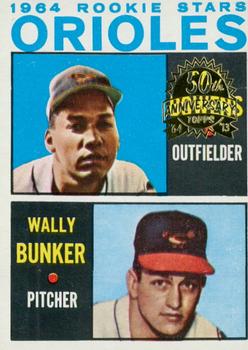 2013 Topps Heritage - 50th Anniversary Buybacks #201 Orioles 1964 Rookie Stars (Sam Bowens / Wally Bunker) Front