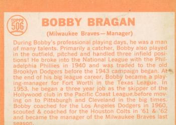 2013 Topps Heritage - 50th Anniversary Buybacks #506 Bobby Bragan Back