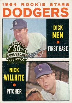 2013 Topps Heritage - 50th Anniversary Buybacks #14 Dodgers 1964 Rookie Stars (Dick Nen / Nick Willhite) Front