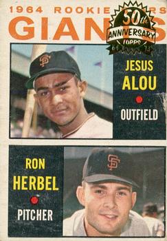 2013 Topps Heritage - 50th Anniversary Buybacks #47 Giants 1964 Rookie Stars (Jesus Alou / Ron Herbel) Front