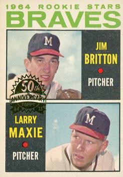 2013 Topps Heritage - 50th Anniversary Buybacks #94 Braves 1964 Rookie Stars (Jim Britton / Larry Maxie) Front