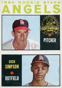 2013 Topps Heritage - 50th Anniversary Buybacks #127 Angels 1964 Rookie Stars (Aubrey Gatewood / Dick Simpson) Front