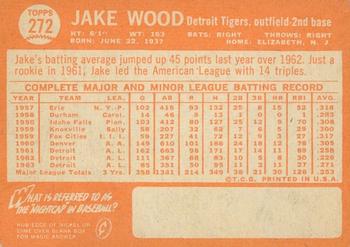 2013 Topps Heritage - 50th Anniversary Buybacks #272 Jake Wood Back