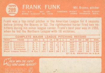 2013 Topps Heritage - 50th Anniversary Buybacks #289 Frank Funk Back