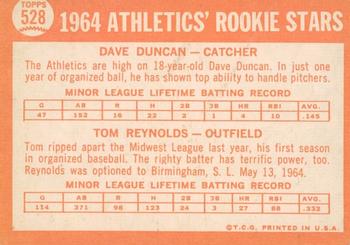 2013 Topps Heritage - 50th Anniversary Buybacks #528 Athletics 1964 Rookie Stars - Duncan / Reynolds Back