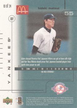 2003 Upper Deck McDonald's New York Yankees #10 Hideki Matsui Back