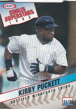 1995 Kraft Singles Superstars #11 Kirby Puckett Front
