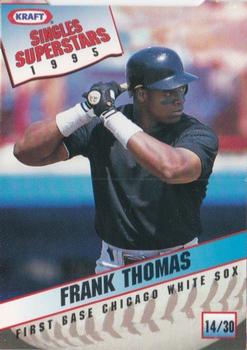 1995 Kraft Singles Superstars #14 Frank Thomas Front