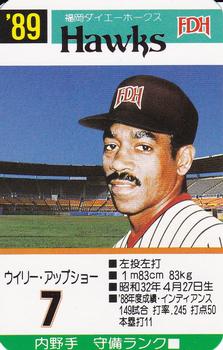 1989 Takara Fukuoka Daiei Hawks #7 Willie Upshaw Front
