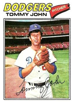 1977 Topps #128 Tommy John Front