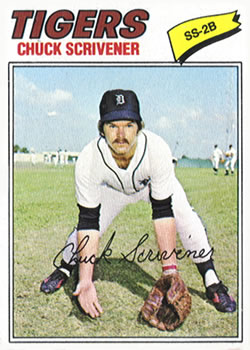 1977 Topps #173 Chuck Scrivener Front