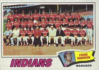 1977 Topps #18 Cleveland Indians / Frank Robinson Front
