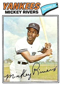 1977 Topps #305 Mickey Rivers Front