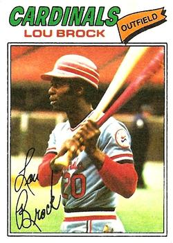 1977 Topps #355 Lou Brock Front