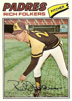 1977 Topps #372 Rich Folkers Front