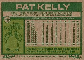 1977 Topps #469 Pat Kelly Back