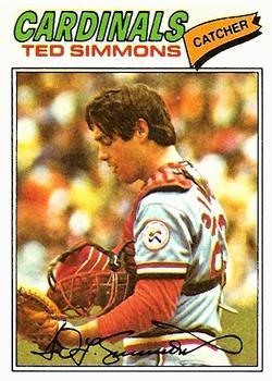 1977 Topps #470 Ted Simmons Front