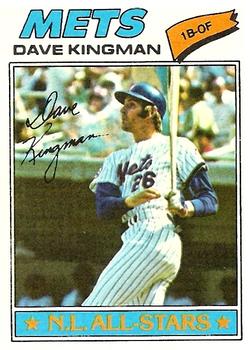 1977 Topps #500 Dave Kingman Front