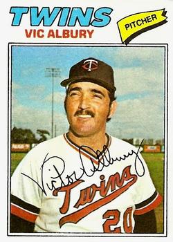 1977 Topps #536 Vic Albury Front