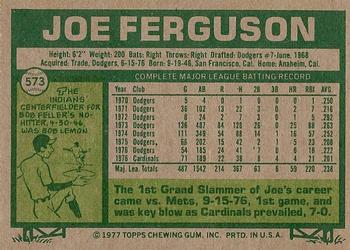 1977 Topps #573 Joe Ferguson Back