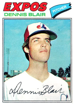 1977 Topps #593 Dennis Blair Front