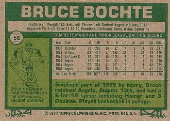 1977 Topps #68 Bruce Bochte Back