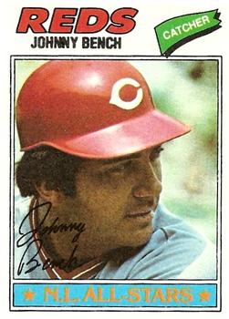 1977 Topps #70 Johnny Bench Front