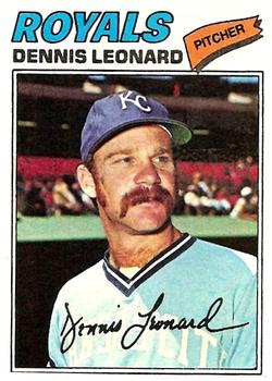 1977 Topps #75 Dennis Leonard Front