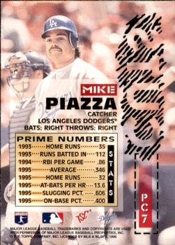 1996 Stadium Club - Prime Cuts #PC7 Mike Piazza Back