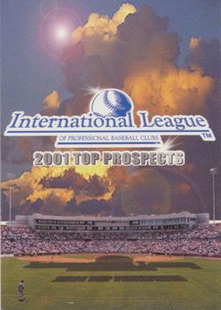 2001 Choice International League Top Prospects #01 Title Card Front