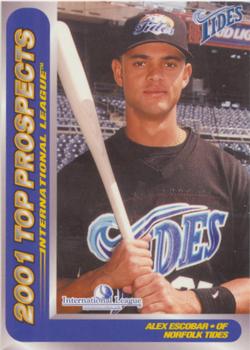 2001 Choice International League Top Prospects #10 Alex Escobar Front