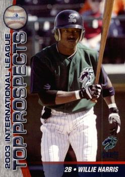 2003 Choice International League Top Prospects #12 Willie Harris Front