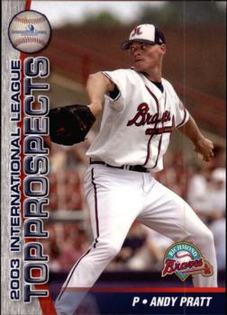 2003 Choice International League Top Prospects #24 Andy Pratt Front