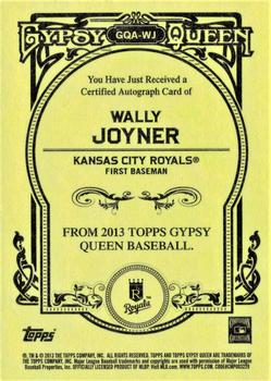 2013 Topps Gypsy Queen - Autographs #GQA-WJ Wally Joyner Back