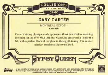 2013 Topps Gypsy Queen - Collisions At The Plate #CP-GC Gary Carter Back