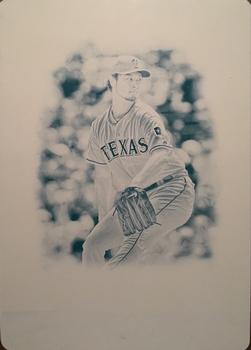 2013 Topps Gypsy Queen - Dealing Aces Printing Plates Cyan #DA-YD Yu Darvish Front
