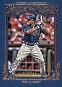 2013 Topps Gypsy Queen - Framed Blue #95 Michael Bourn Front