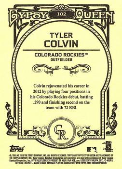 2013 Topps Gypsy Queen - Framed Blue #102 Tyler Colvin Back