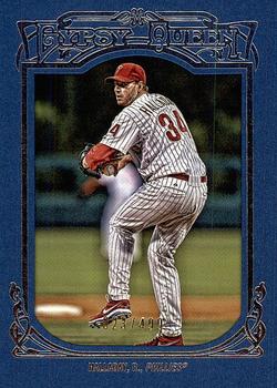 2013 Topps Gypsy Queen - Framed Blue #129 Roy Halladay Front