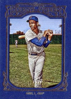 2013 Topps Gypsy Queen - Framed Blue #200 Ernie Banks Front