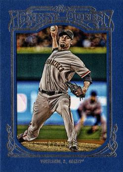 2013 Topps Gypsy Queen - Framed Blue #323 Ryan Vogelsong Front