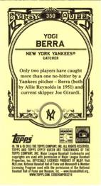 2013 Topps Gypsy Queen - Mini #350 Yogi Berra Back