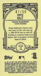 2013 Topps Gypsy Queen - Mini Sepia #101 Mike Olt Back