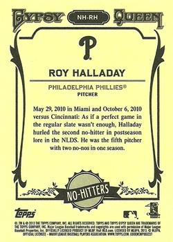 2013 Topps Gypsy Queen - No Hitters #NH-RH Roy Halladay Back