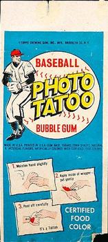 1964 Topps Photo Tatoos #NNO Mickey Mantle Back