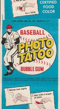 1964 Topps Photo Tatoos #NNO Los Angeles Dodgers Back