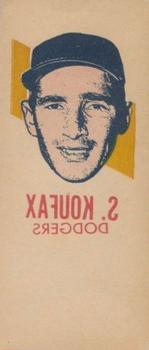1964 Topps Photo Tatoos #NNO Sandy Koufax Front